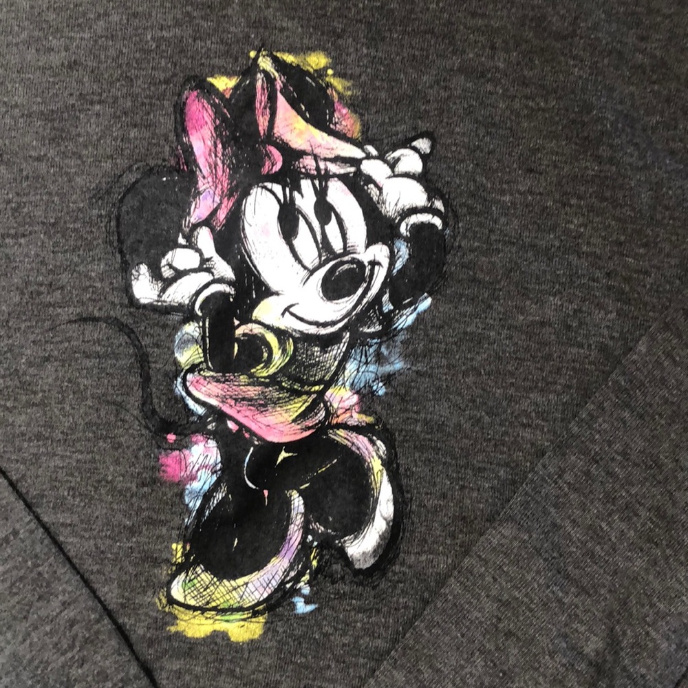 Supper soft Girls Mini Mouse grey hoodie - Picture 2 of 5